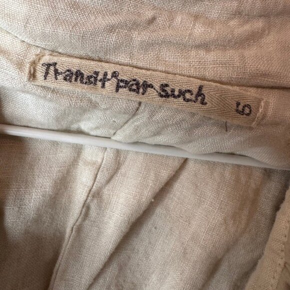 Transit Par Such cream full zip up puffer vest size 5 - Picture 6 of 7